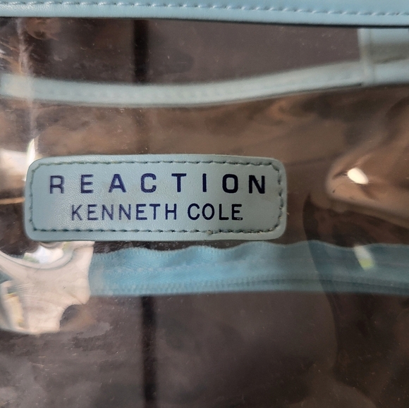 Kenneth Cole Reaction Clear and Blue Tote Bag EUC - Picture 2 of 3